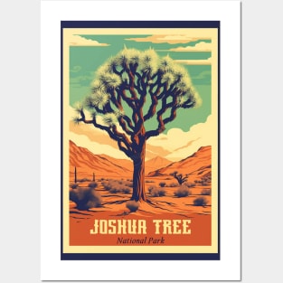 Joshua Tree National Park Vintage Travel Poster Posters and Art